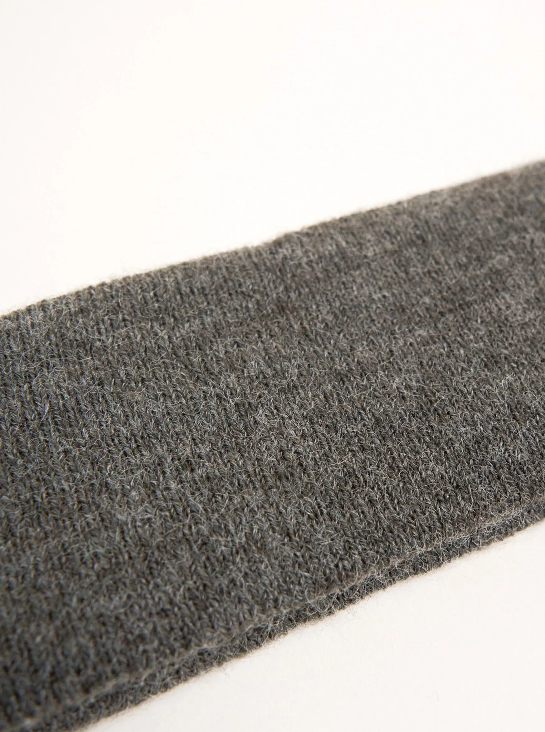 Knitted Headband in Grey