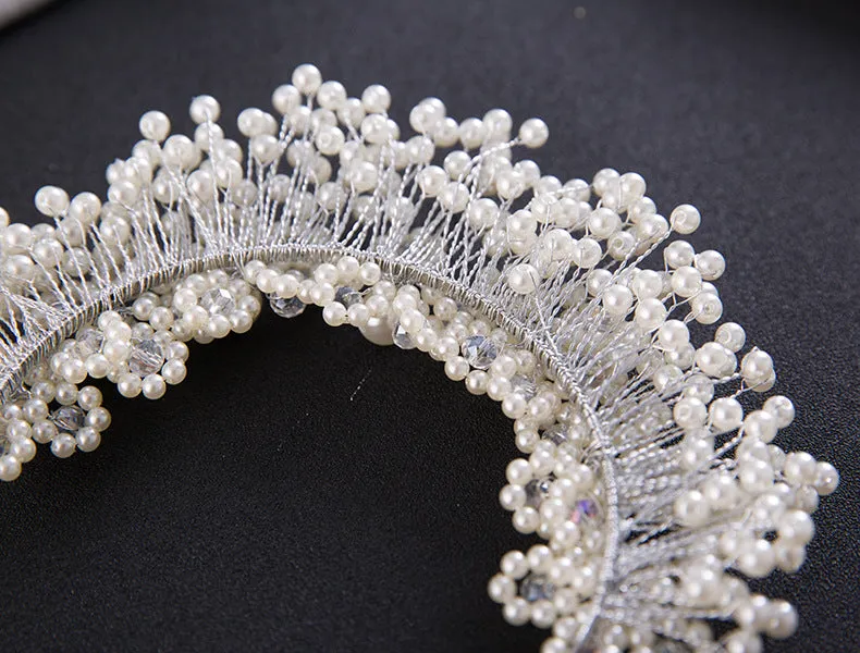 Korean Bridal Hair Accessories, Pearl Headbands, Hair Bands,  Head Flowers, Wedding Accessories, Flowers, Wedding Accessories