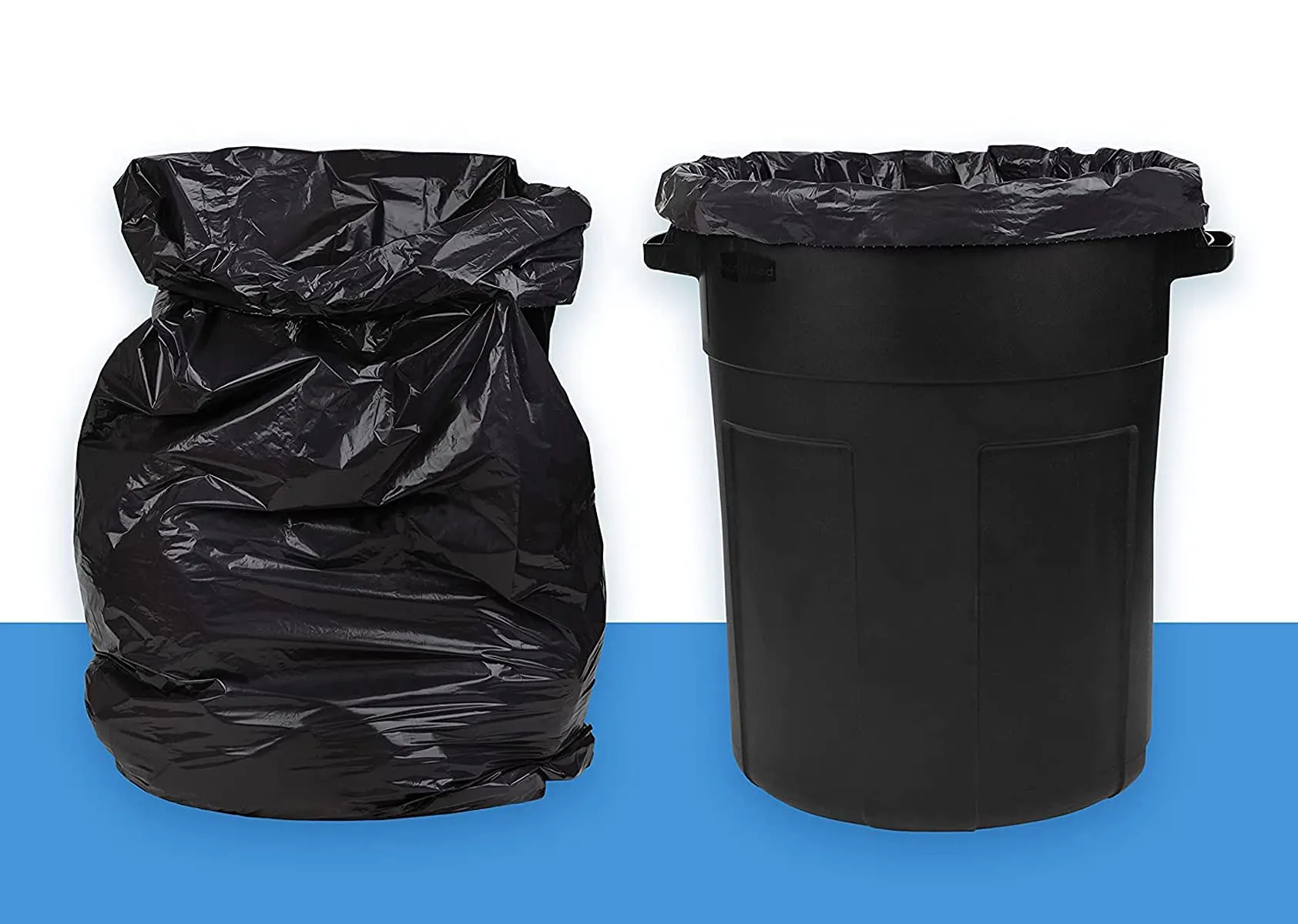 Kuber Industries Large 60 Garbage Bags/Dustbin Bags, 24x30 Inches (Black)-HS41KUBMART24047