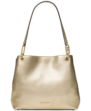 Large Kensington Michael Kors Leather Tote Bag, Gold