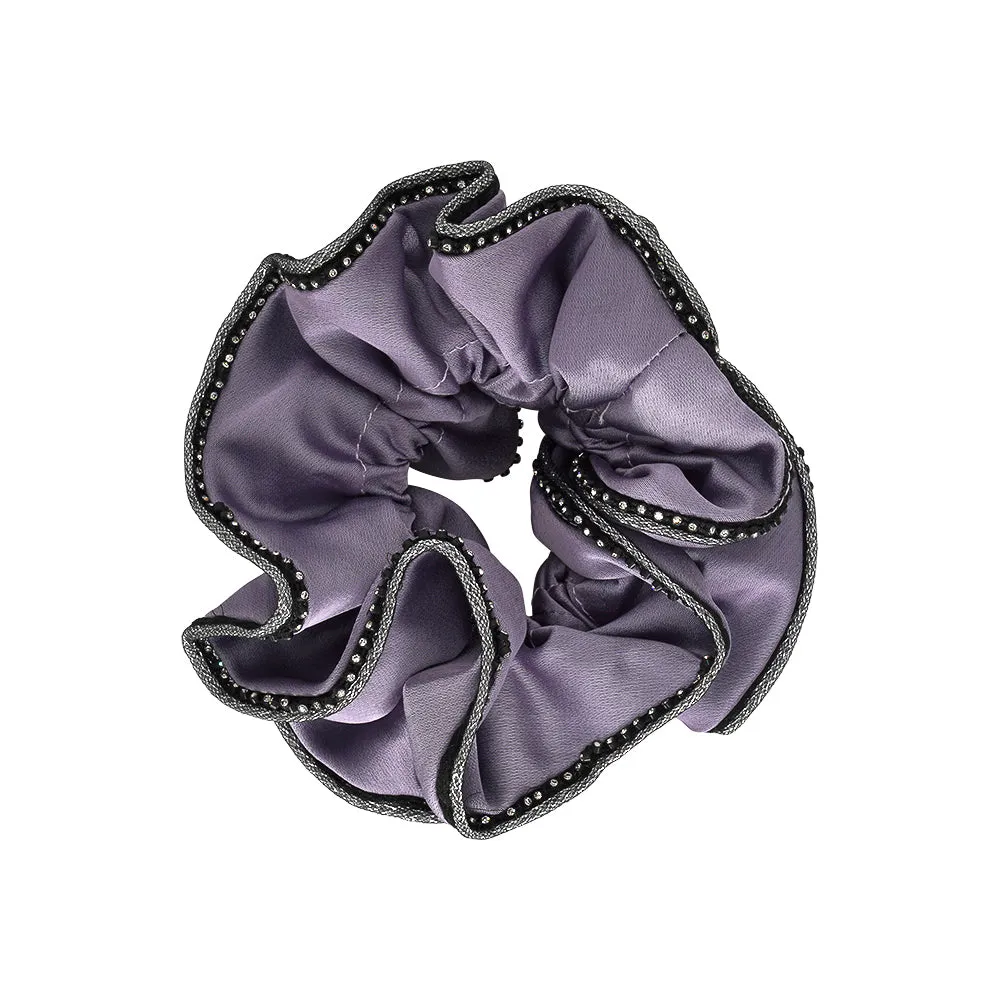 MEDIUM CRYSTAL TRIM SCRUNCHIES