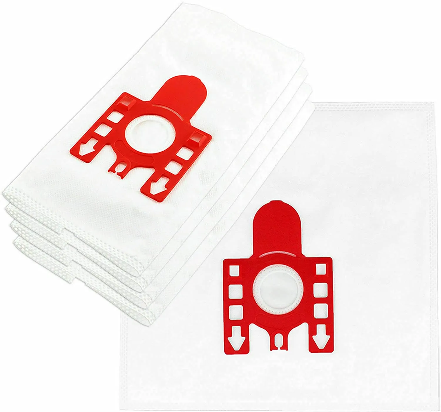 Miele FJM Vacuum Bags Red for C1 C2 Complete & Compact Vacuum Cleaners (4 Pack)