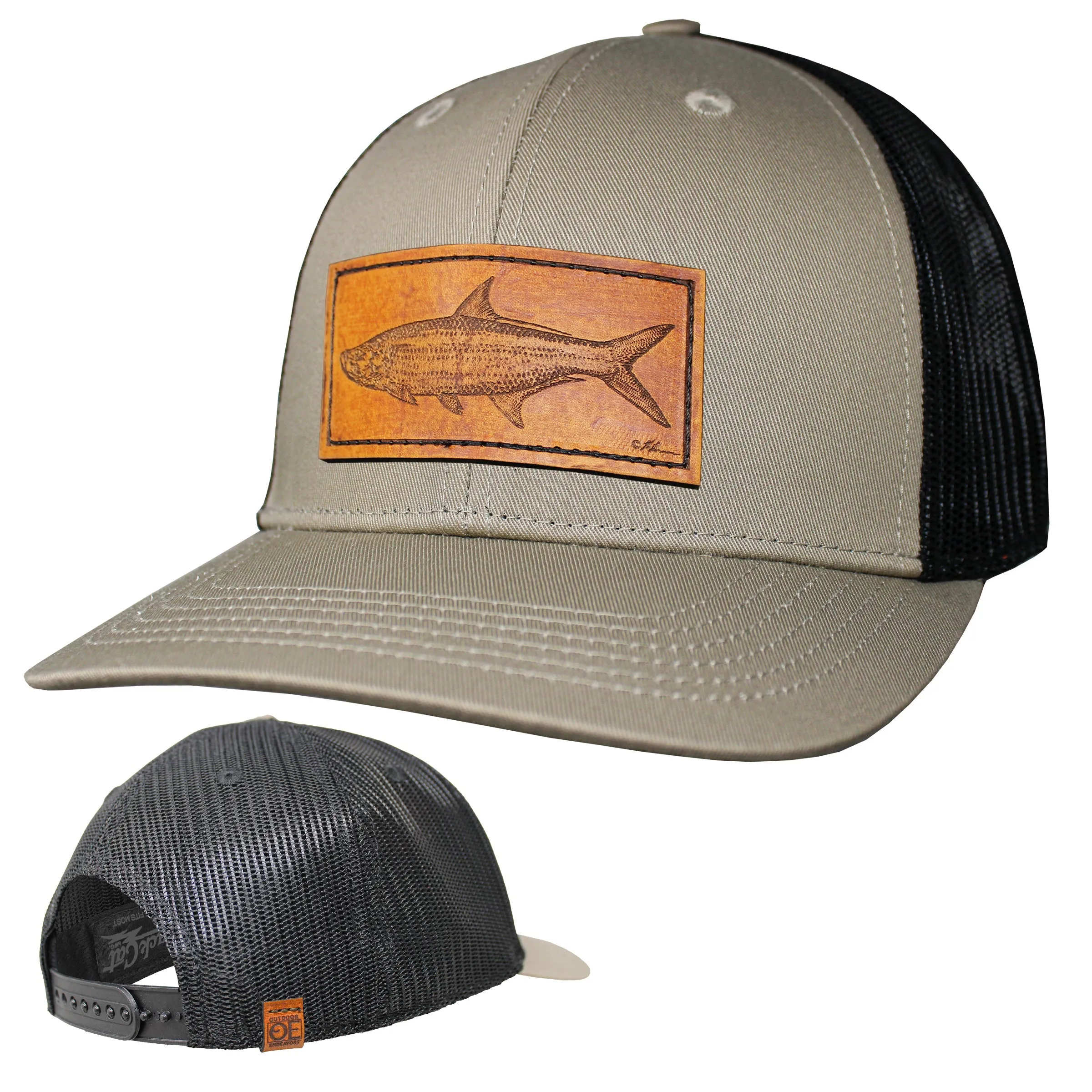 OE - Performance Trucker Hat - Tarpon Leather Patch