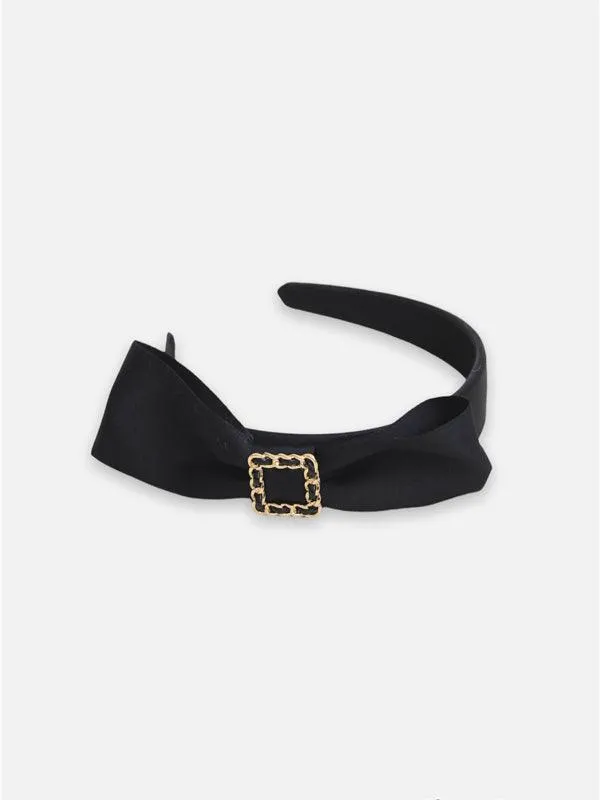 One Friday Black Partywear Bow Hairband