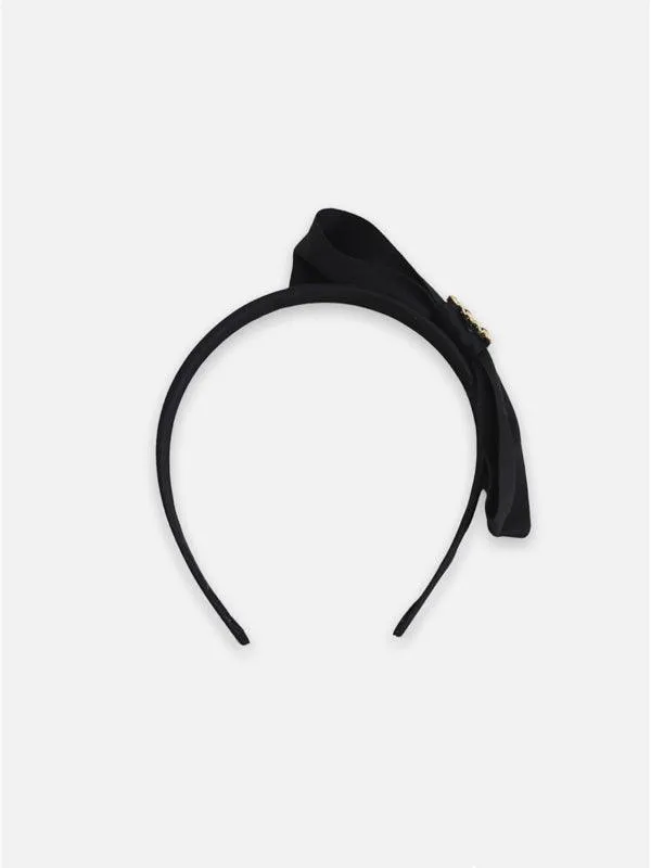 One Friday Black Partywear Bow Hairband