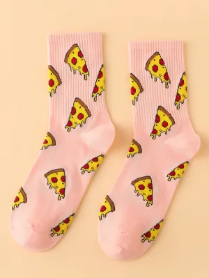 Pizza Crew Socks, Funny Socks for Women, Novelty Socks, Funky Socks, Gift for Her