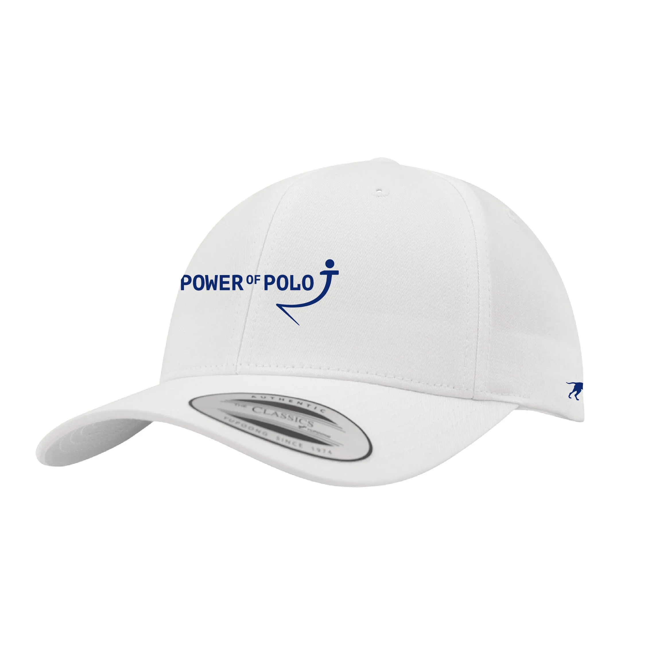 Power of Polo White Curved Classic Cap