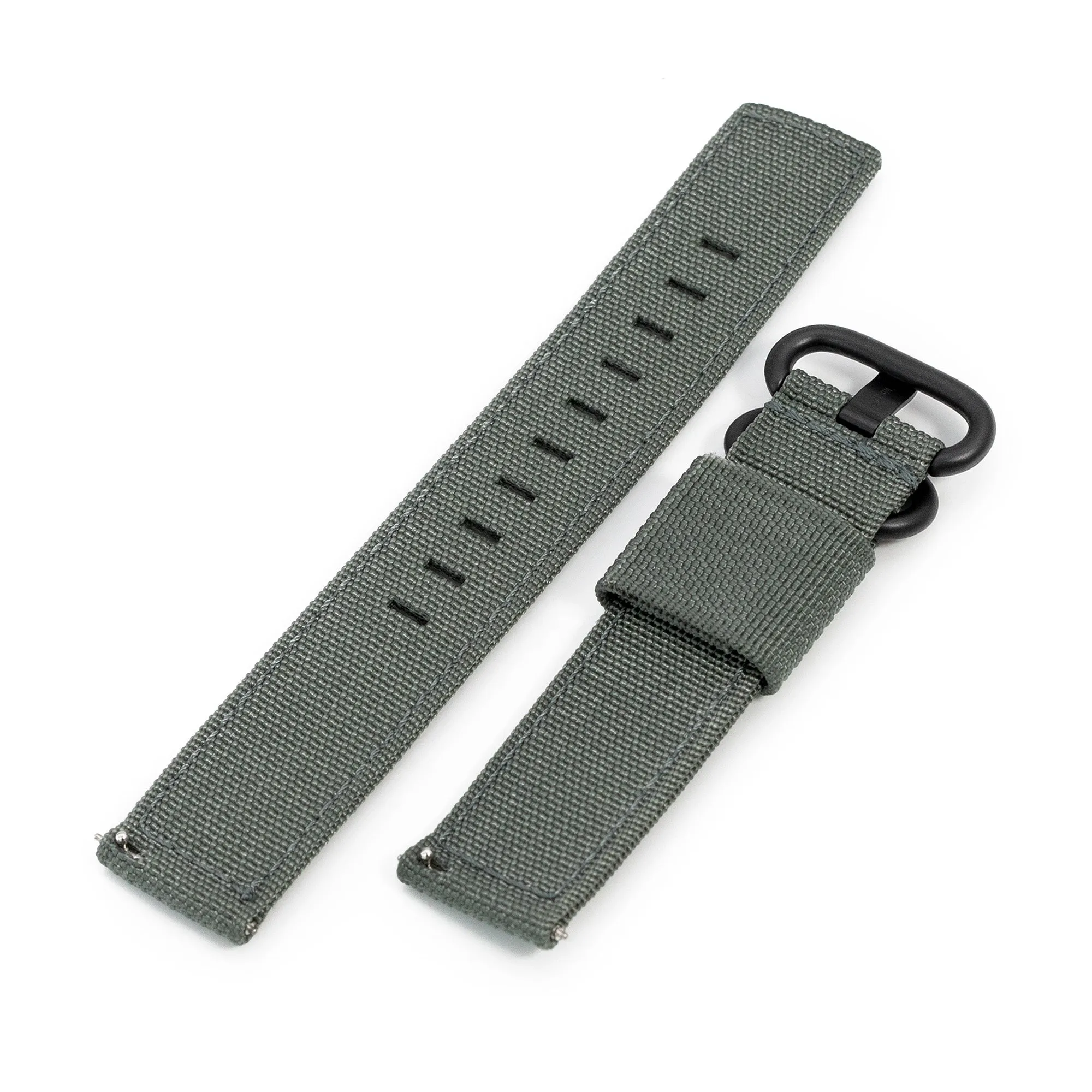 Q.R. 20mm 2-pcs Ribbed Nylon, Grey