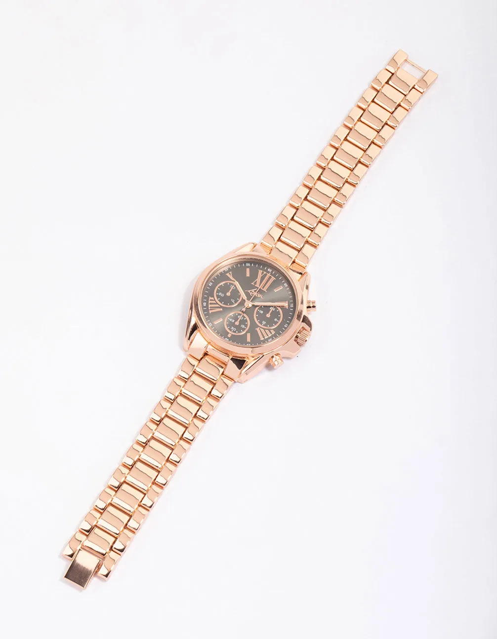 Rose Gold Chunky Triple Crown Watch