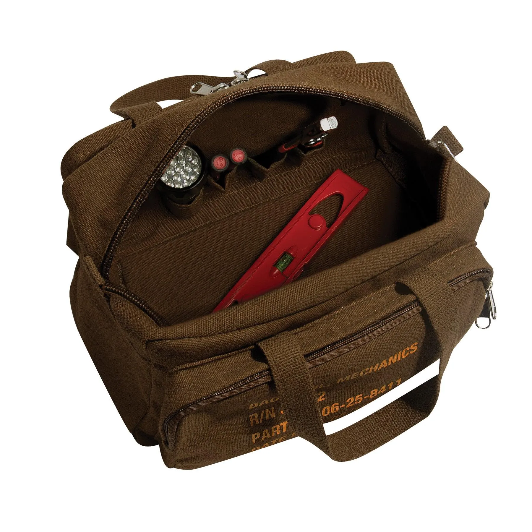 Rothco G.I. Type Zipper Pocket Mechanics Tool Bag With Military Stencil