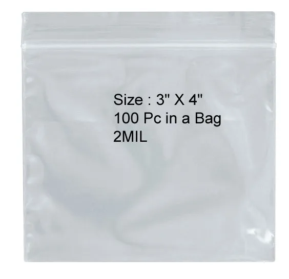 Self Locking Bag - 3" x 4"