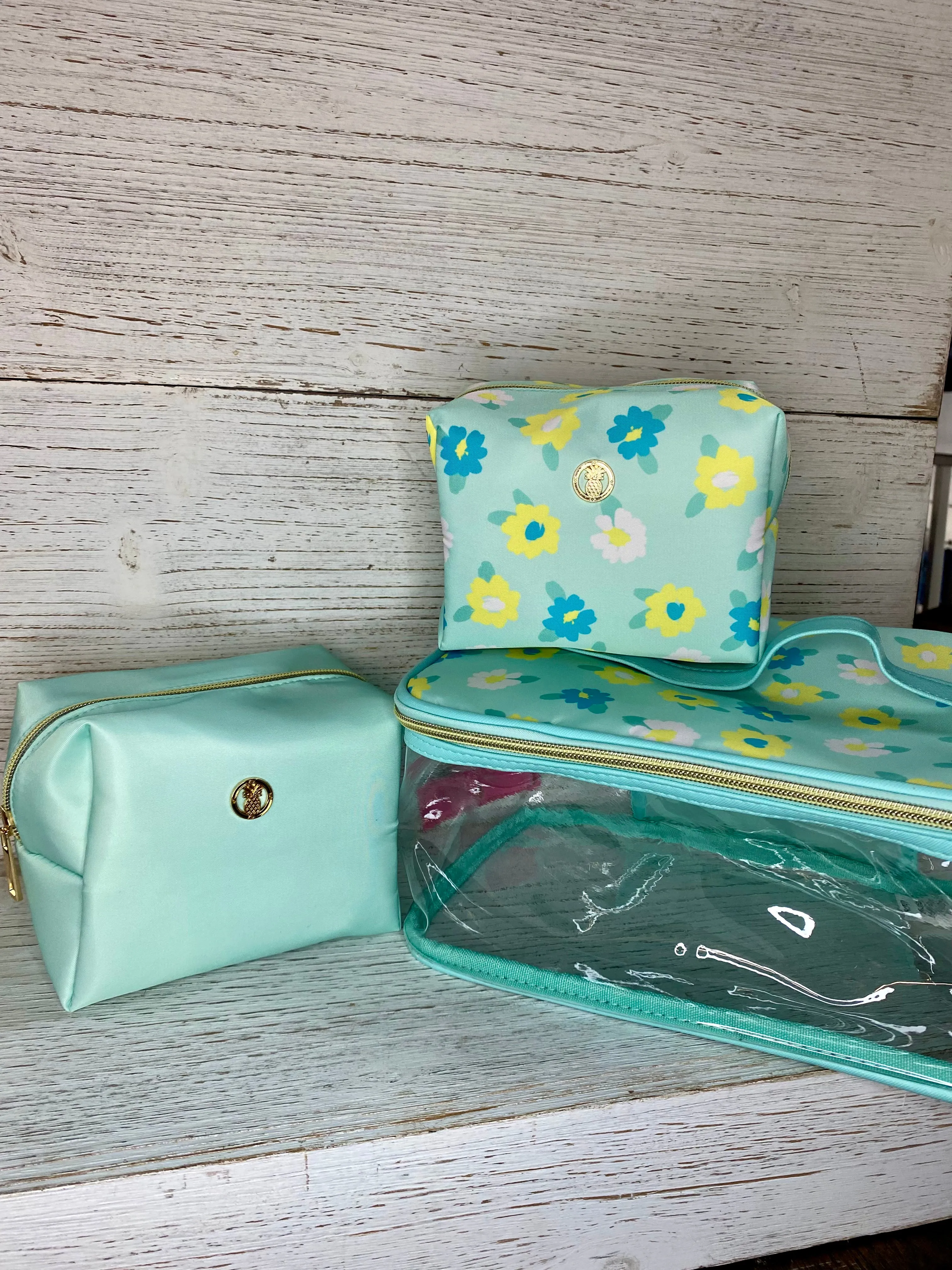 Simply Southern Cosmetic Travel Bag Set in Floral