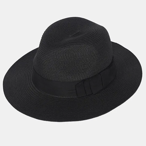 Straw Fedora Hat for Women and Men F019