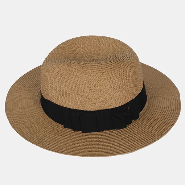 Straw Fedora Hat for Women and Men F019