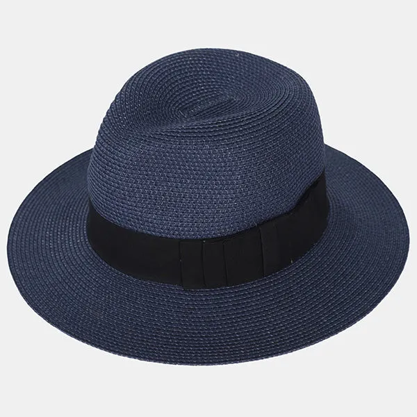 Straw Fedora Hat for Women and Men F019