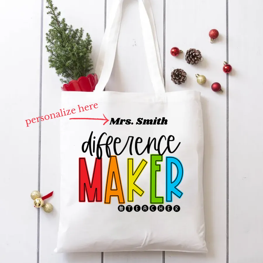 Teacher Canvas Tote Bags