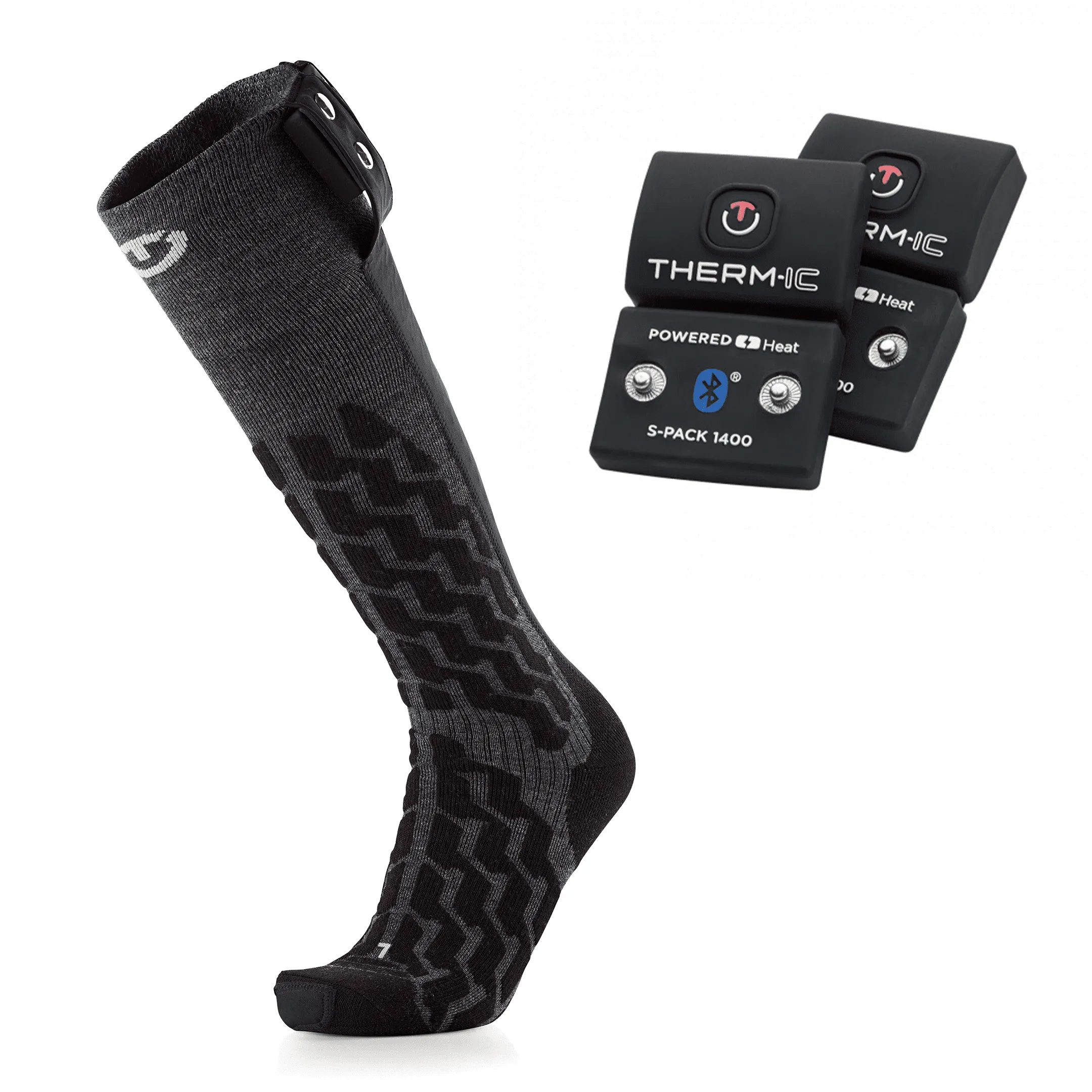 Therm-Ic Powersocks Set - Heat Fusion Unisex Socks   S-Pack Battery