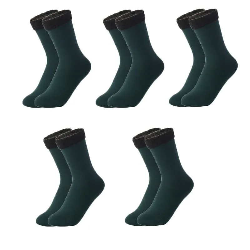 Thermal Touch Winter Warm Solid Thick Socks