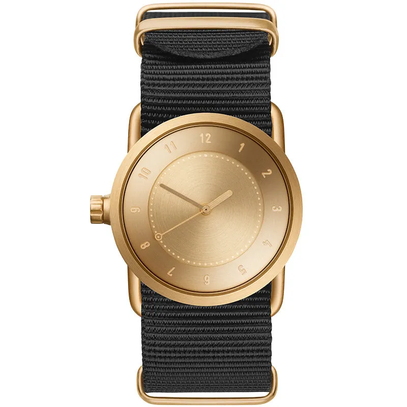 TID No.1 Gold Dial / Black Nylon Strap / Gold Buckle