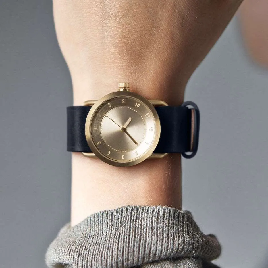 TID No.1 Gold Dial / Navy Leather Strap / Gold Buckle