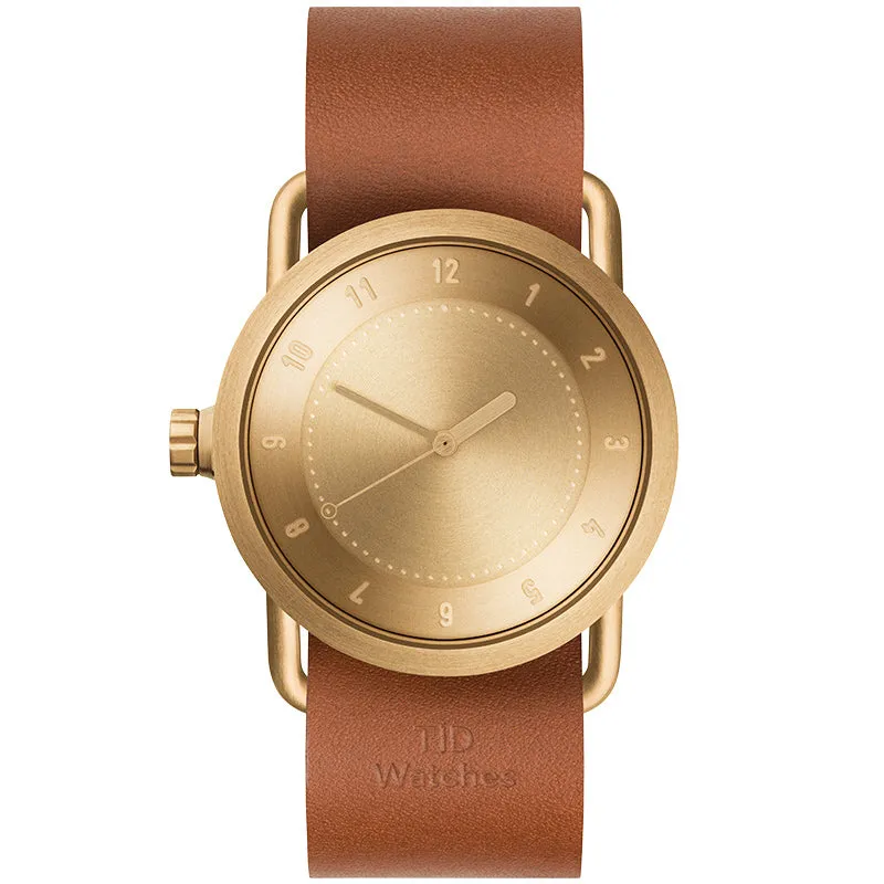 TID No.1 Gold Dial / Navy Leather Strap / Gold Buckle