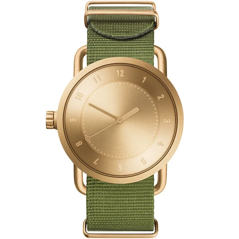 TID No.1 Gold Dial / Navy Leather Strap / Gold Buckle