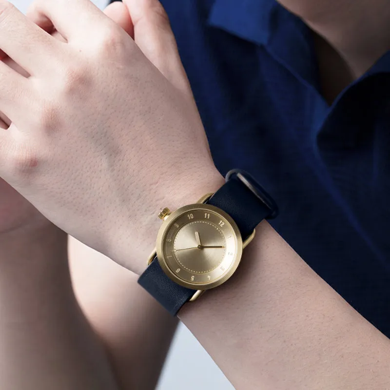 TID No.1 Gold Dial / Navy Leather Strap / Gold Buckle