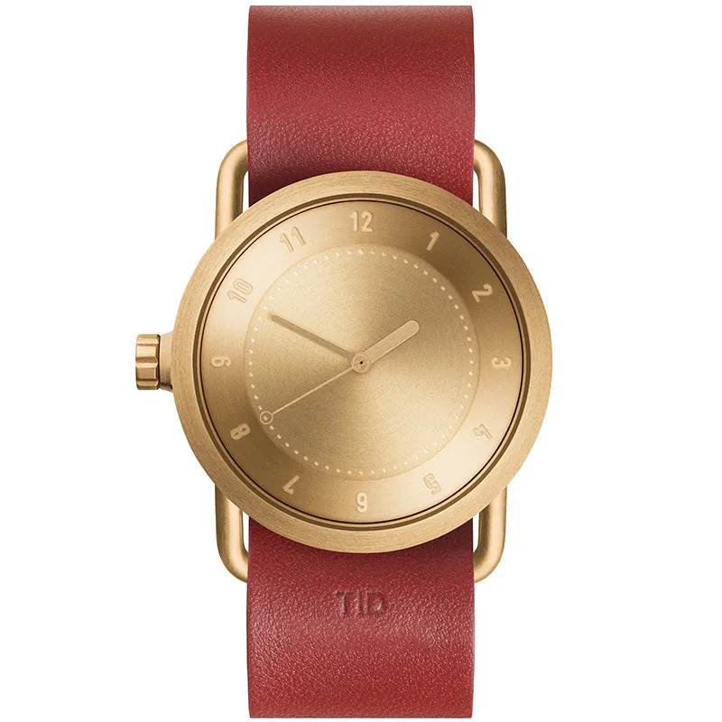 TID No.1 Gold Dial / Navy Leather Strap / Gold Buckle