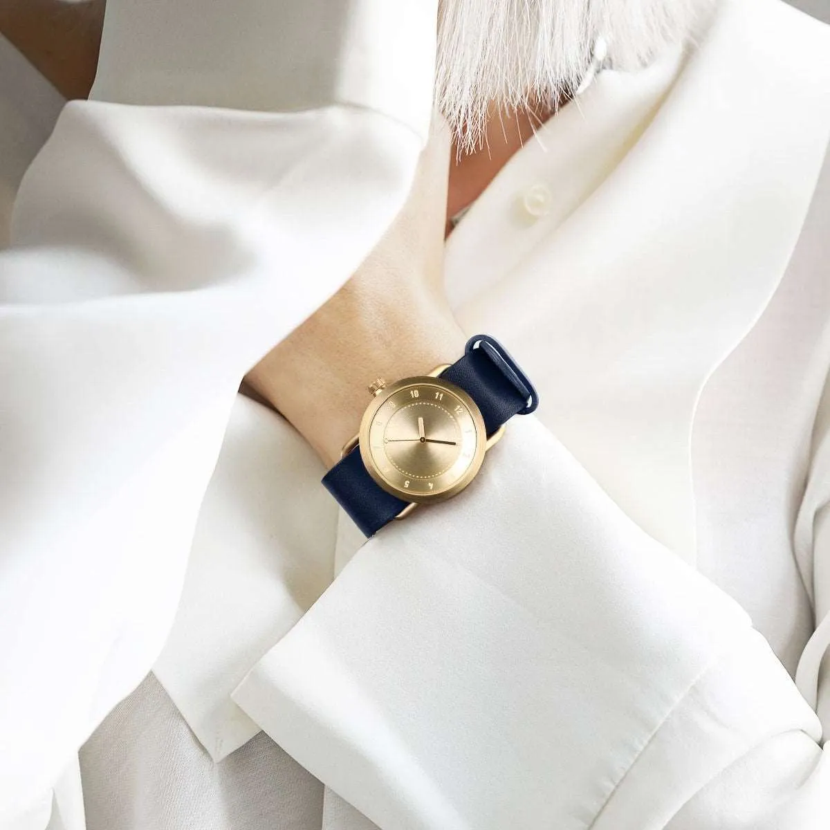 TID No.1 Gold Dial / Navy Leather Strap / Gold Buckle