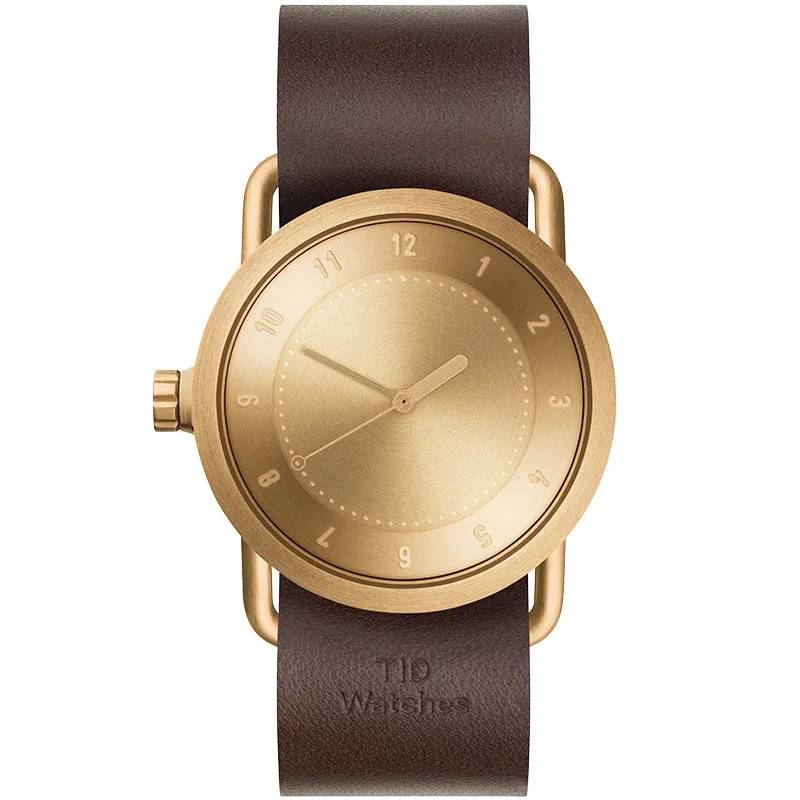 TID No.1 Gold Dial / Navy Leather Strap / Gold Buckle