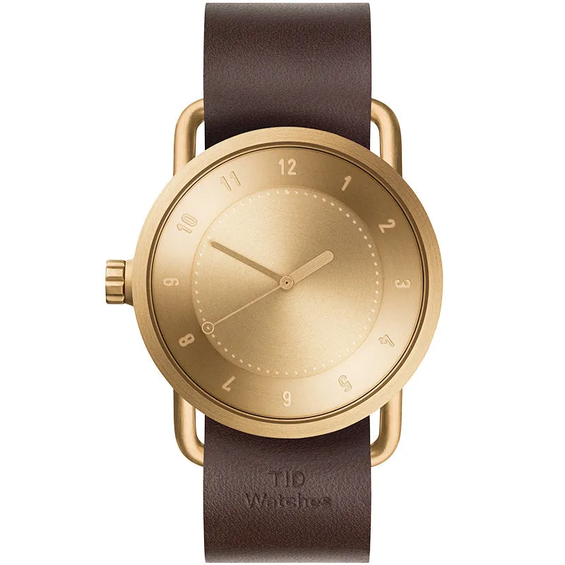 TID No.1 Gold Dial / Navy Leather Strap / Gold Buckle