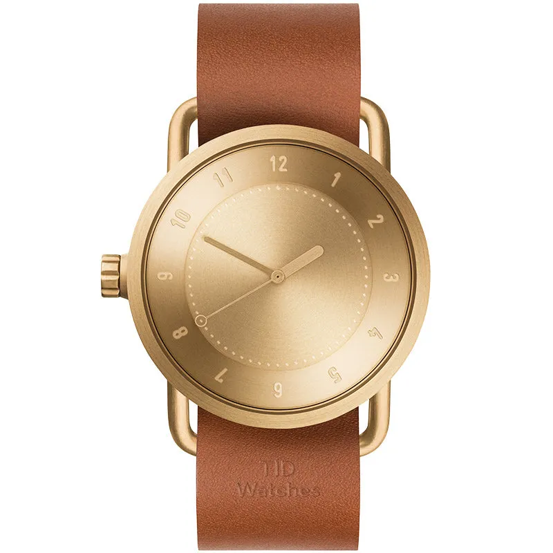 TID No.1 Gold Dial / Navy Leather Strap / Gold Buckle