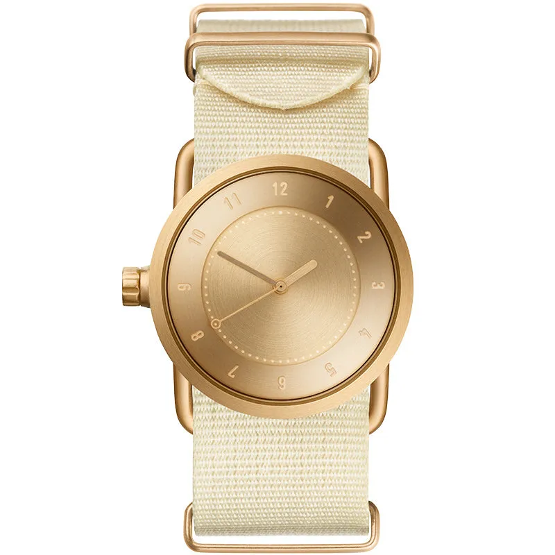 TID No.1 Gold Dial / Navy Leather Strap / Gold Buckle