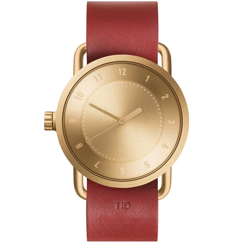 TID No.1 Gold Dial / Navy Leather Strap / Gold Buckle