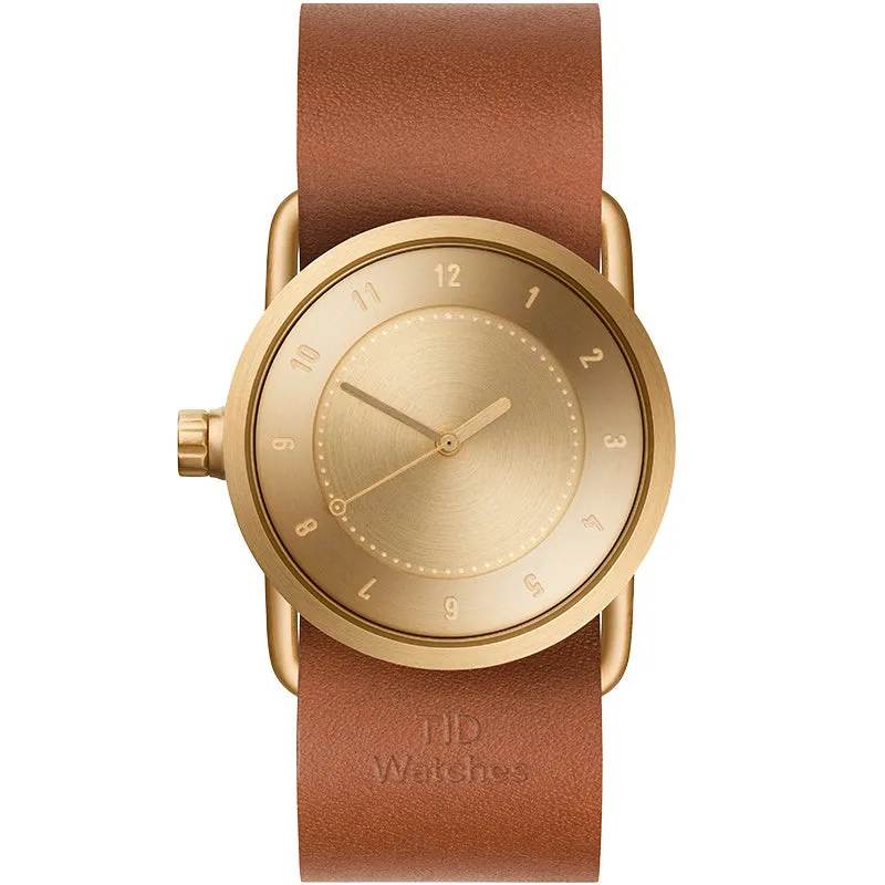 TID No.1 Gold Dial / Navy Leather Strap / Gold Buckle