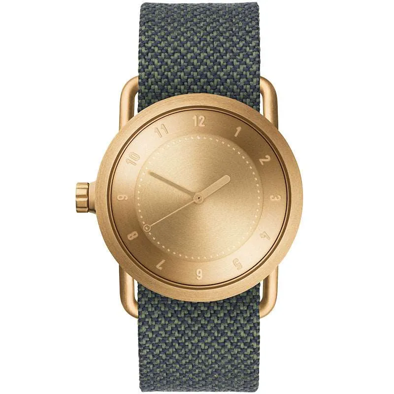 TID No.1 Gold Dial / Navy Leather Strap / Gold Buckle