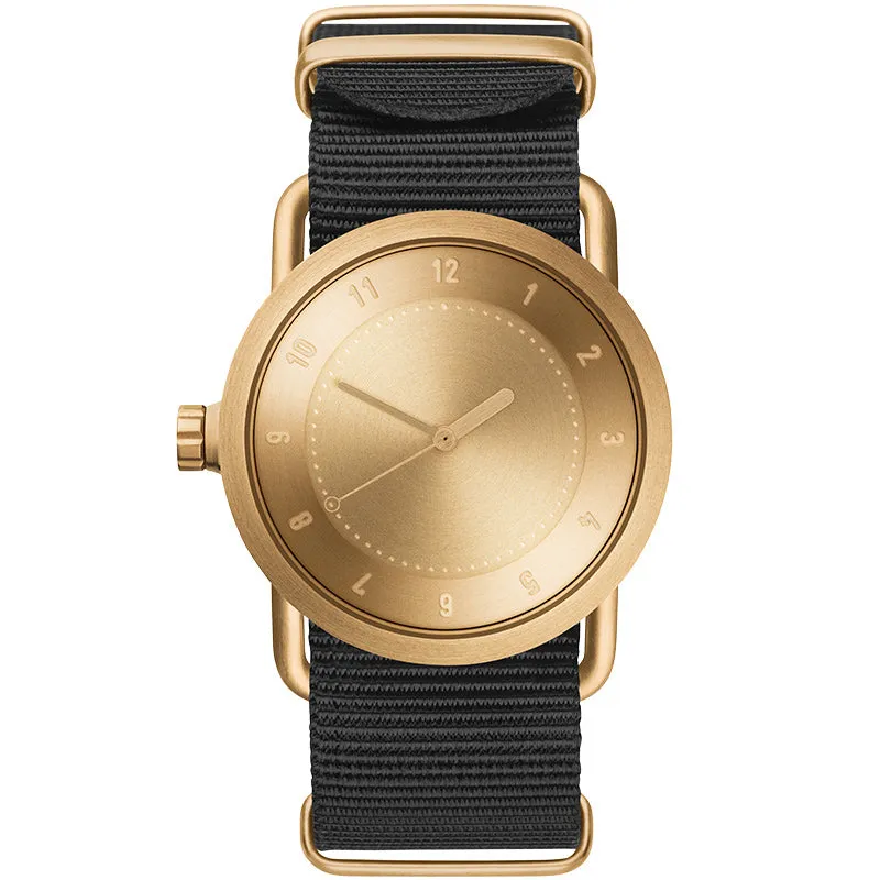 TID No.1 Gold Dial / Navy Leather Strap / Gold Buckle