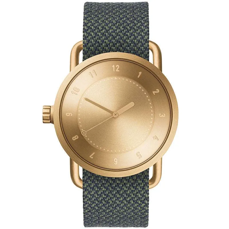 TID No.1 Gold Dial / Navy Leather Strap / Gold Buckle