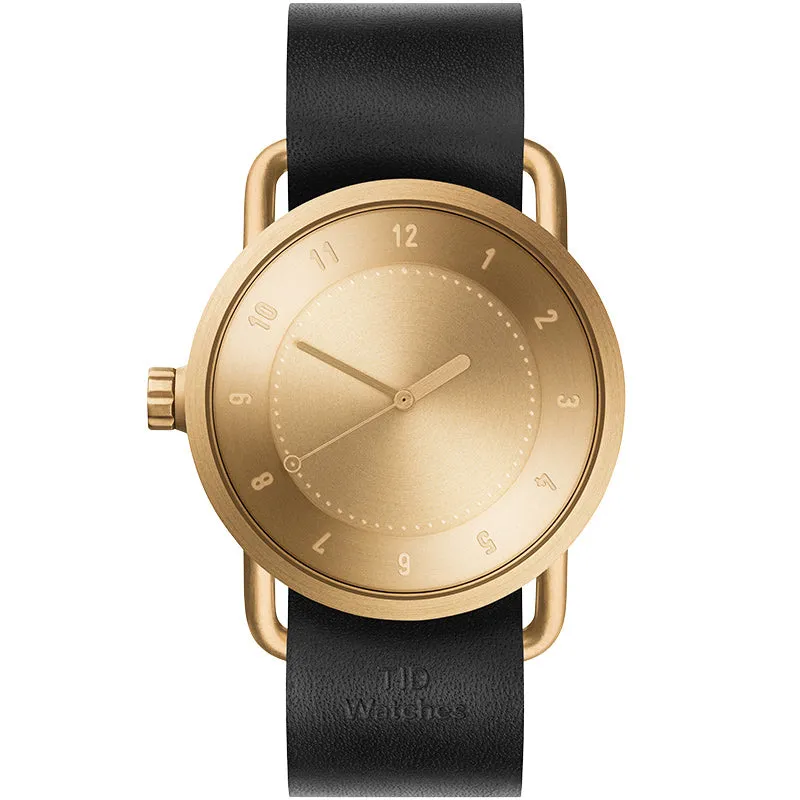 TID No.1 Gold Dial / Navy Leather Strap / Gold Buckle