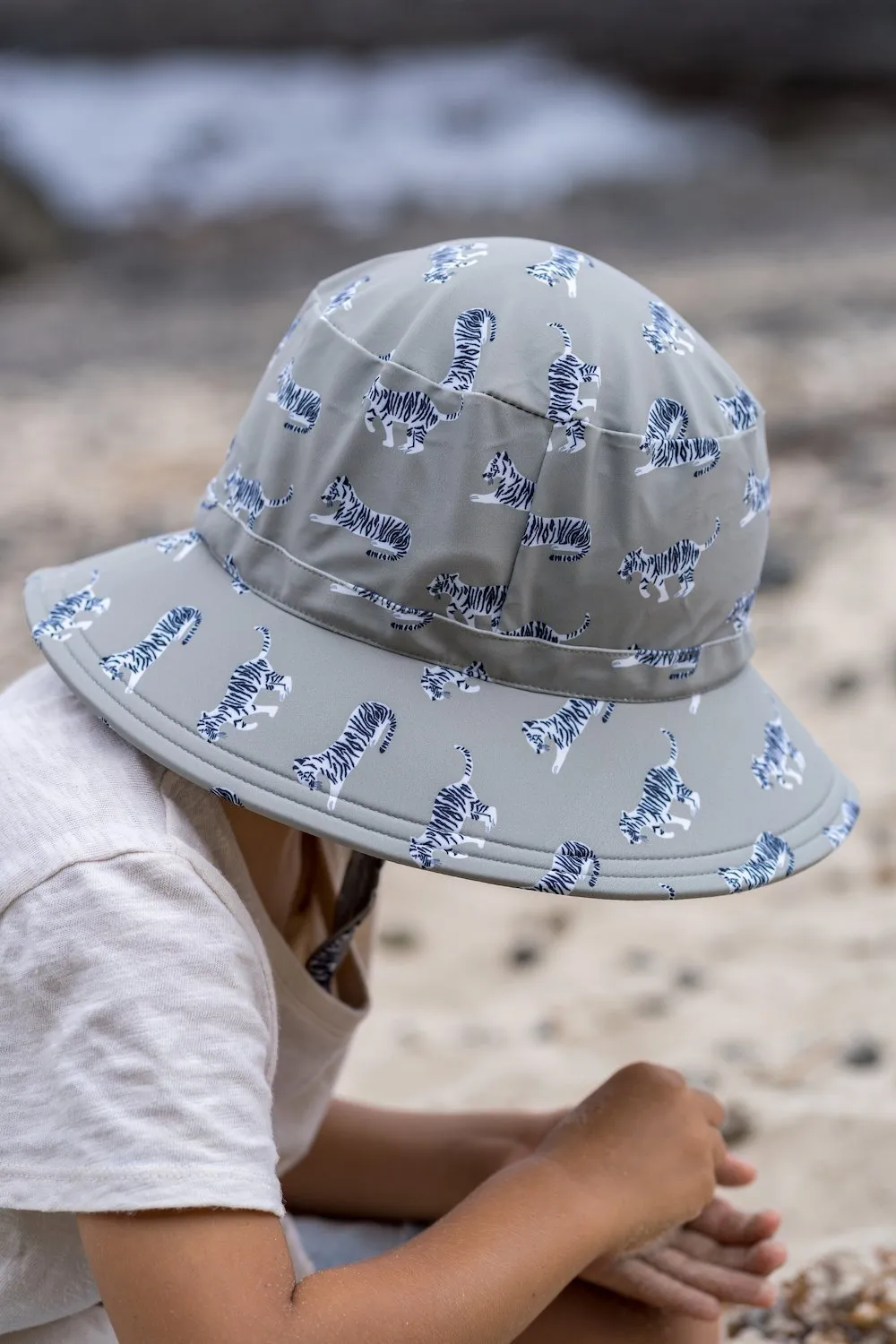 Tigers Wide Brim Swim Bucket Hat