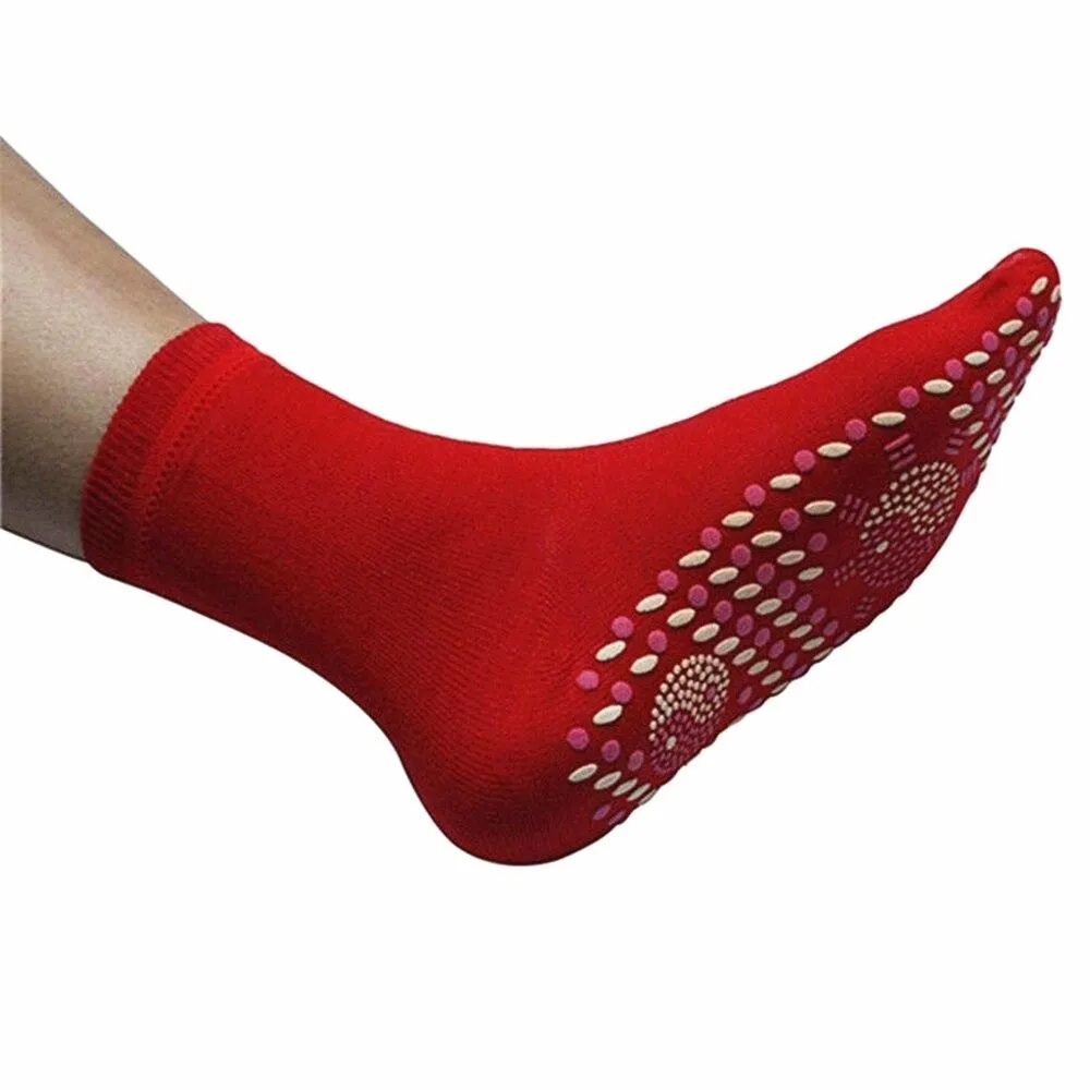 Unisex Winter Tourmaline Magnetic Therapy Warm Self Heating Socks