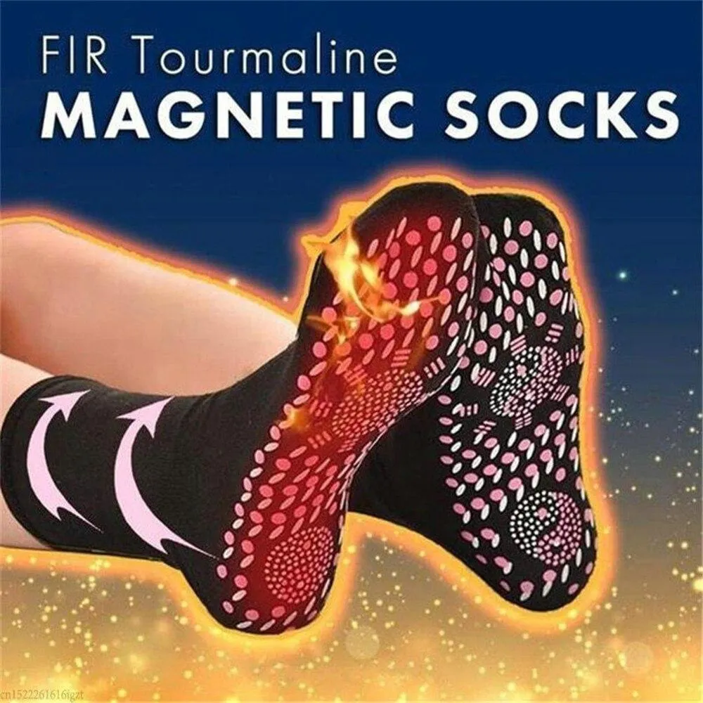 Unisex Winter Tourmaline Magnetic Therapy Warm Self Heating Socks