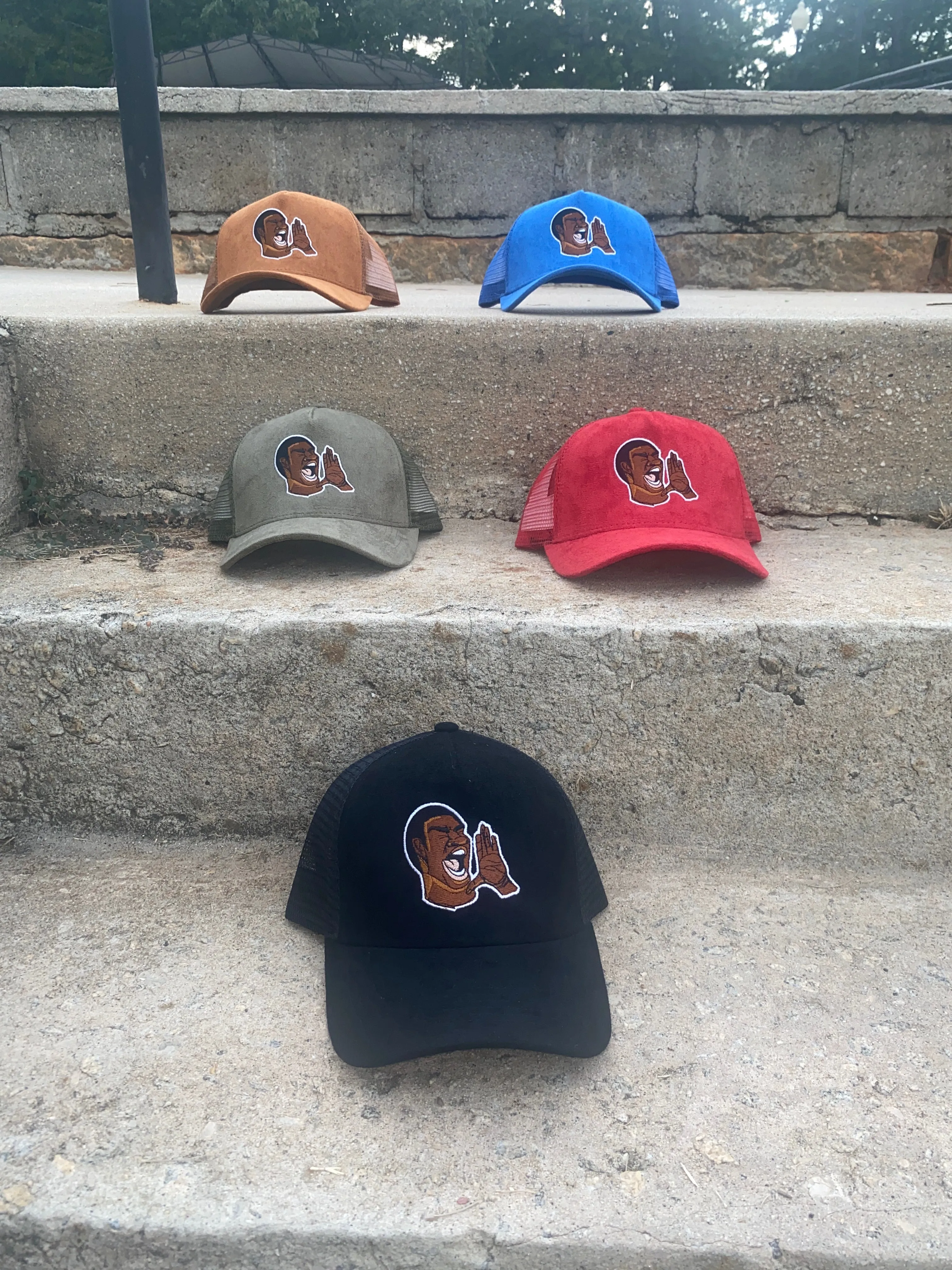 Waaahhhh! Suede Trucker Hats