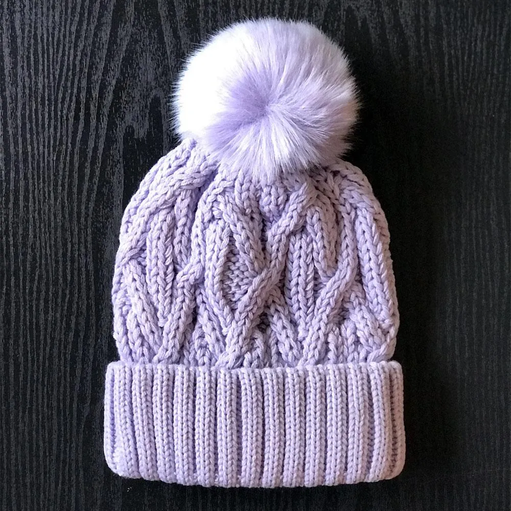 Winter Pom Beanie Hat