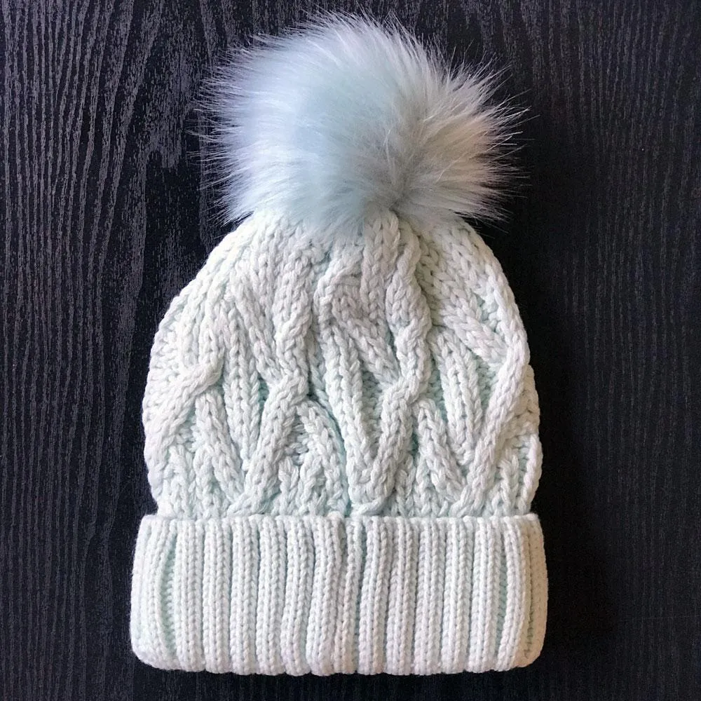 Winter Pom Beanie Hat