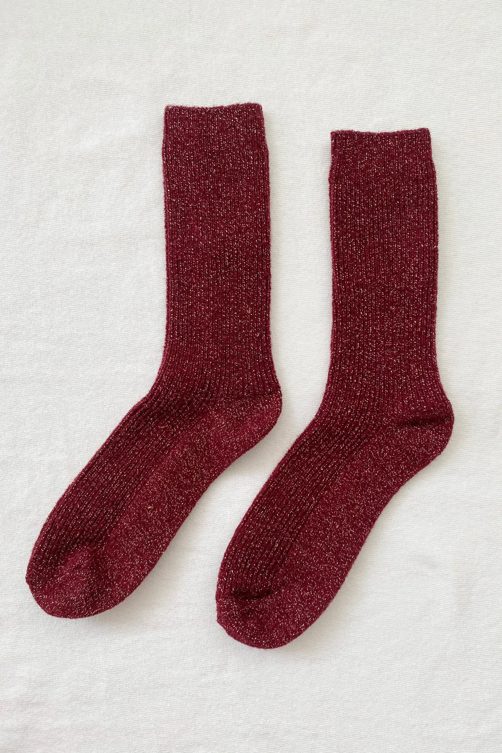 Winter Sparkle Socks (Wine)