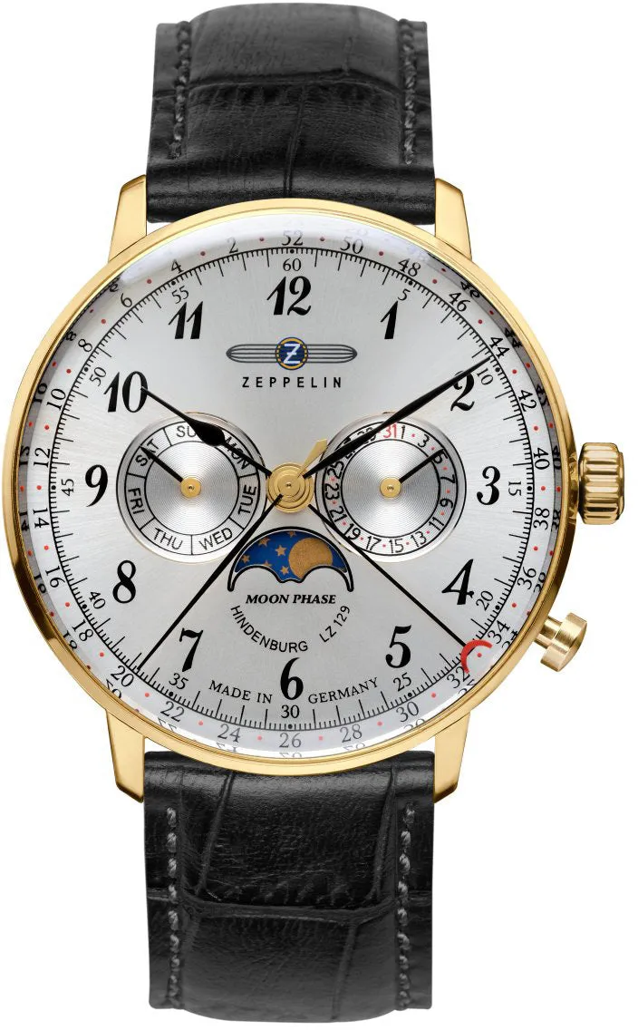 ZEP Watch LZ 129 Hindenburg Moonphase Mens